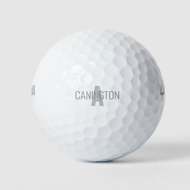 Initial & Last Name  Golf Balls (Front)