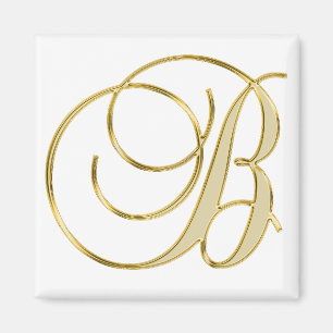 Initial Letter B Magnet