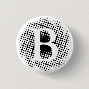 Initial Letter Custom 1 Inch Round Button