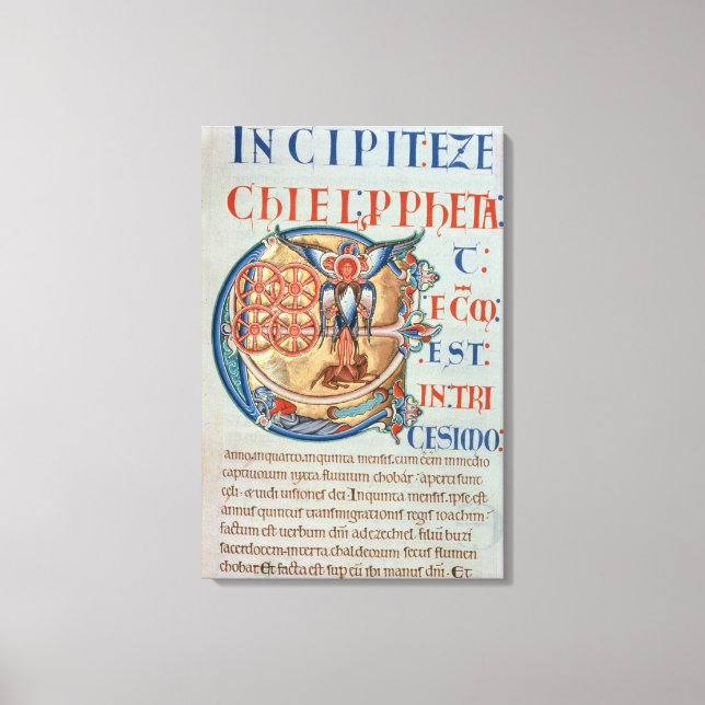 Initial Letter 'E' Et factum est Canvas Print (Front)