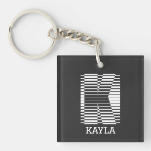 INITIAL LETTER K - ALPHABET NAME K KEYCHAIN