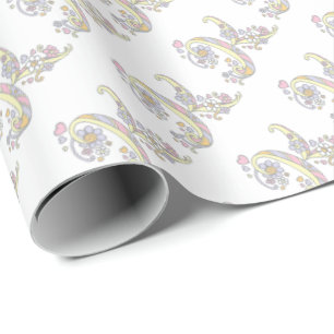 Initial letter K monogram personalized wrap Wrapping Paper