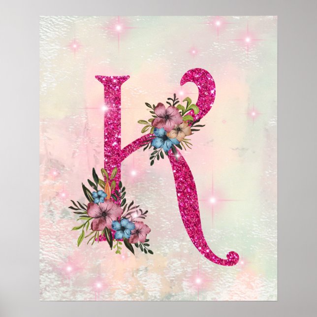 Initial Letter K Poster (Front)