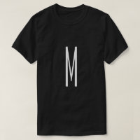 Initial Letter Monogram Modern Style Black & White
