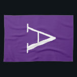 Initial Letter Monogram Modern Style Purple Kitchen Towel<br><div class="desc">Would you like to own a product with the initials of your name? It is very simple,  aesthetic and attractive.</div>