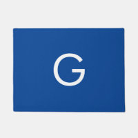 Initial Letter Monogram Modern Stylish Blue