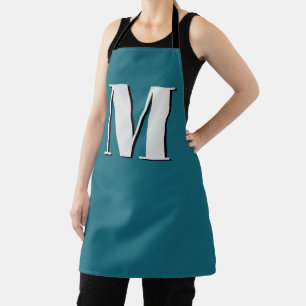 Initial Letter   Monogram Modern Stylish Cool Apron