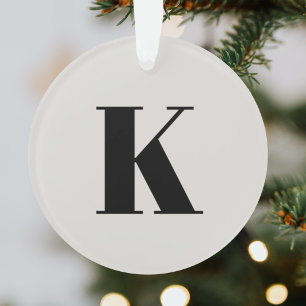 Initial Letter   Monogram Modern Stylish Trendy Ornament