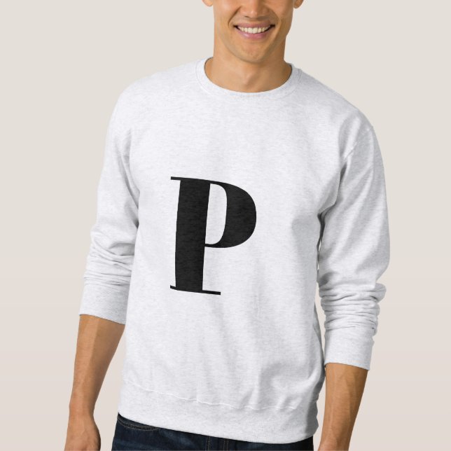 Initial Letter | Monogram Modern Stylish Trendy Sweatshirt (Front)