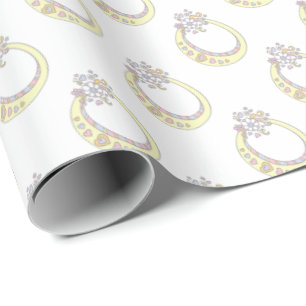 Initial letter O monogram personalized wrap Wrapping Paper