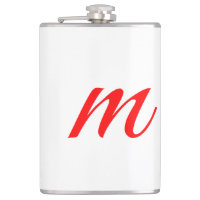 Initial letter red monogram professional modern