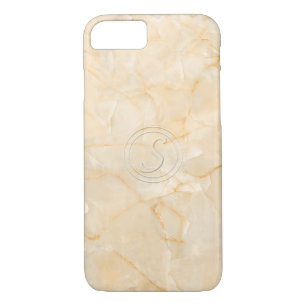 Initial Letter S With Marble Print Effect Case-Mate iPhone Case