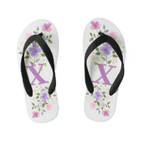 Initial Letter X Plus Floral Design