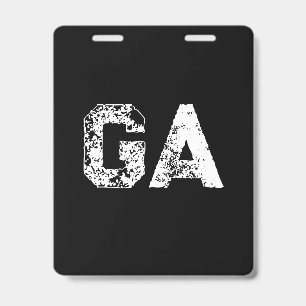 Initial Letters Monogram Black White Plain Simple Badge