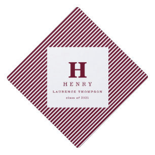 initial modern monogram graduation cap topper