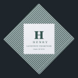 initial modern monogram greengraduation cap topper<br><div class="desc">INITIAL modern monogram graduation hat topper,  green</div>