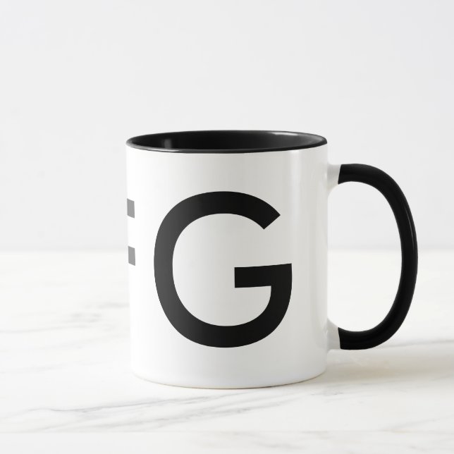 initial monogram name letters mug (Right)