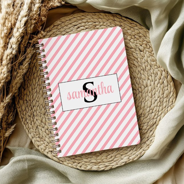 Initial Monogram Name Nursery Print Notebook (Creator Uploaded)