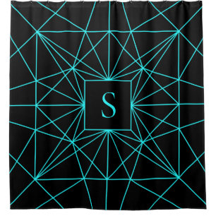 Initial Monogram Turquoise Geometric Design