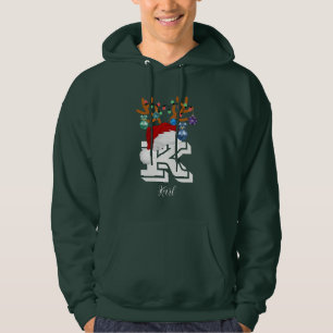 Initial Name Matching Christmas Family Hoodie