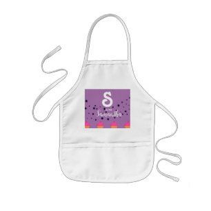 Initial Name Personalized Cupcakes Kids' Apron