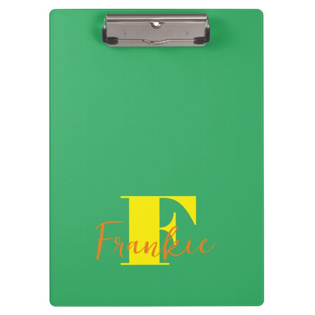 Initial + Name Personalized - Easy to Customize - Clipboard (Front)