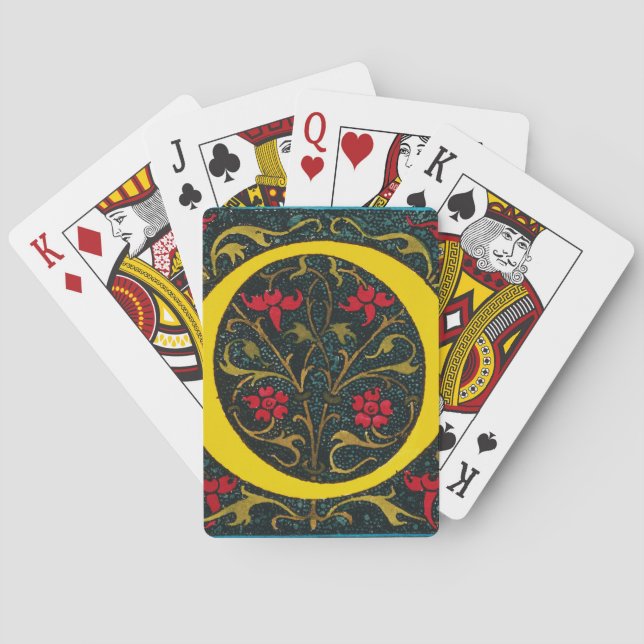 INITIAL O, 1520. PLAYING CARDS (Back)