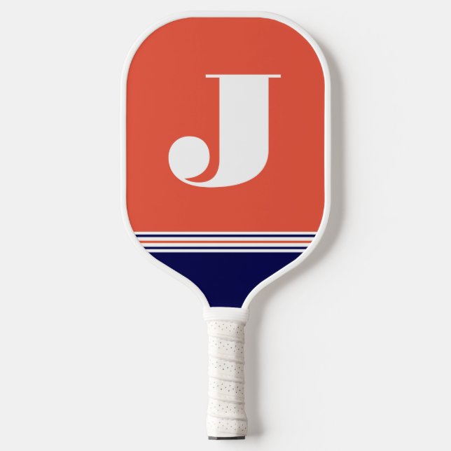 Initial Orange Pickleball Paddle (Front)
