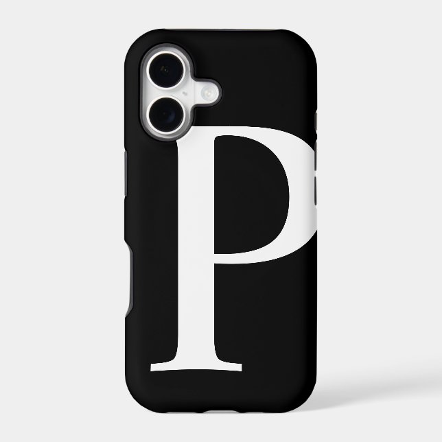 Initial P iPhone Case (Back)