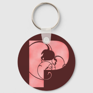 Initial P Keychain