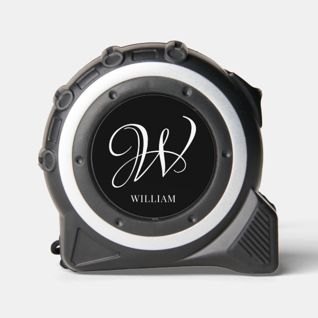 Initial Personalized Elegant Black Monogram  1 (Front)