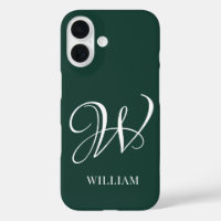 Initial Personalized Elegant Emerald Monogram 