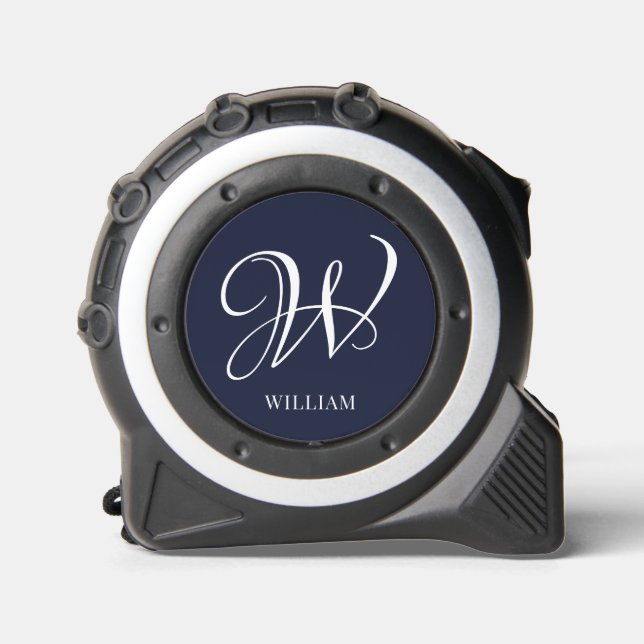 Initial Personalized Elegant Navy Blue Monogram  1 (Front)