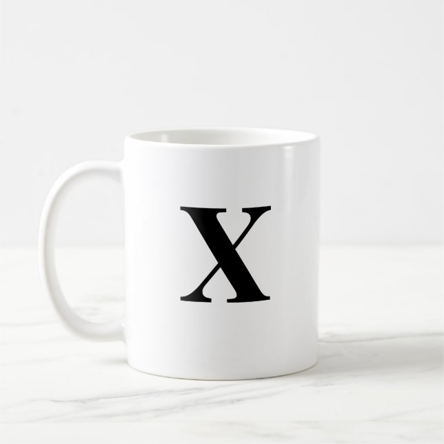 Initial & Personalized Name Coffee Mug (Left)