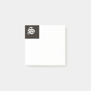 Initial S Monogrammed Post-It Notes