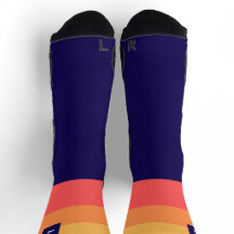 Initial striped socks. Personalized. Crew Socks
