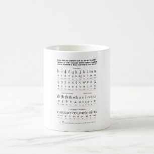 Initial Teaching Alphabet English Language Chart Coffee Mug
