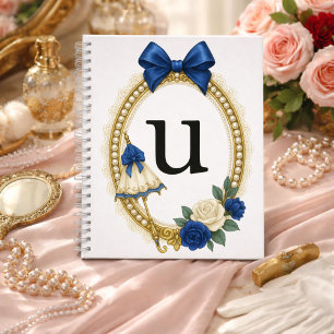 Initial U Personalized Elegant Regency Notebook