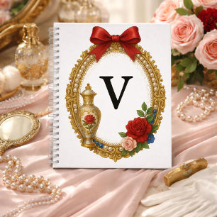 Initial V Elegant Design Regency Notebook