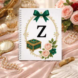 Initial Z Keepsake Gift Regency Elegant Notebook