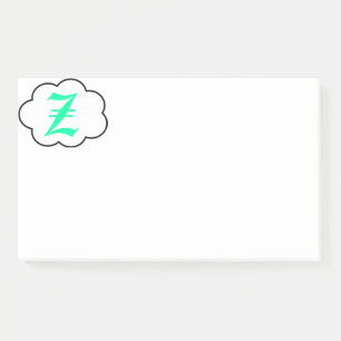 Initial Z Monogram Notes