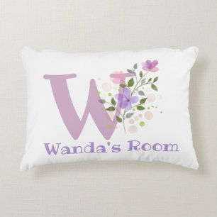 Initiale & Nom avec Coussin d'accentuation de desi