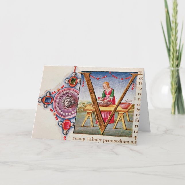 Initiale "V" de Historiated dépeignant (Devant)