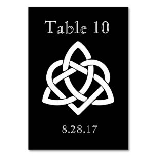 Initiales celtiques de noeud - carte de Tableau -