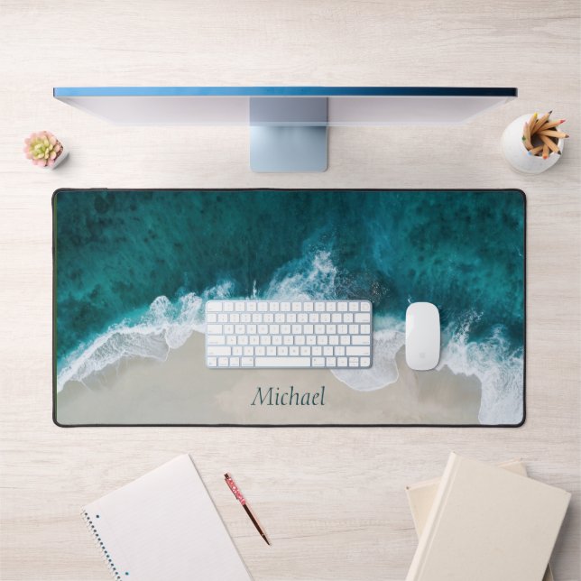 Initiales côtières de la plage de l'océan bleu (Bureau 1)