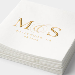 Initiales de mariage simples et élégantes ID1022