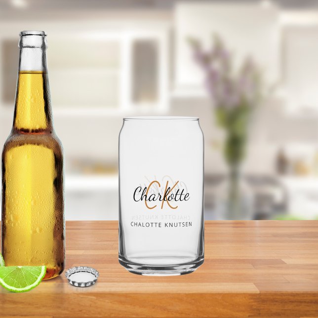 Initiales de monogramme de nom script (Créateur téléchargé)