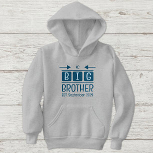 Initiales grand frère mois année bleu