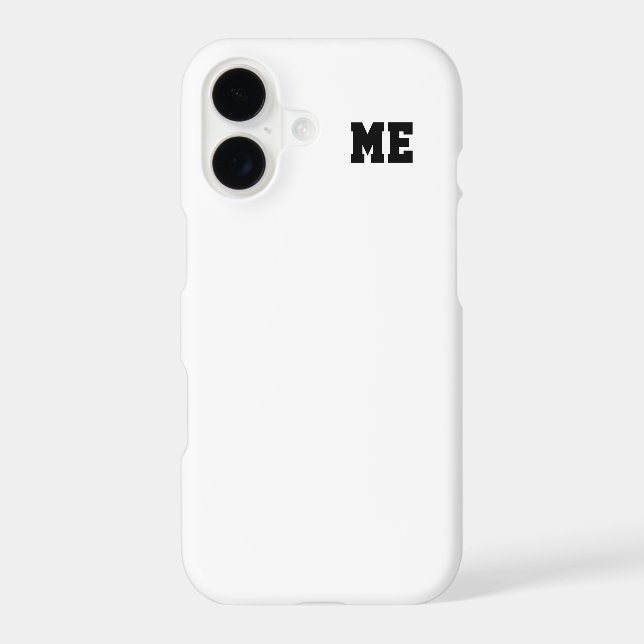 Initiales Monogramme Universitaire Noir Blanc (Verso)