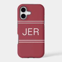 Initiales monogrammes personnalisées Modèle noir m